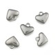 Pendentifs "Coeur soufflé"- Argenté (1 pce)