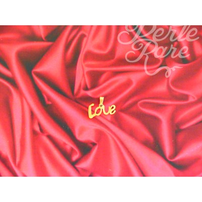 Pendentif - Love doré - Acier inoxydable (1 pce)