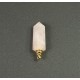 Pendentif et flacon de parfum ouvrable en quartz rose naturel - (1pce)