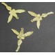 Pendentif fée Halloween en alliage de style tibétain. Sans plomb et sans cadmium - Doré (1 pce)
