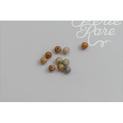 Ronde 6 - Agate folle naturelle  (10 pces)