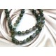 Ronde 8 - Agate mousse naturelle - (10 pces)