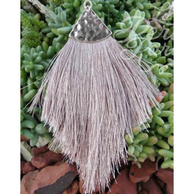 Pendant - Pompon Bois Beige (1 pce) 
