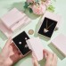 Boîtes à bijoux  en carton - Rose (1pce)