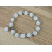 Bracelets de perles précieuses blanches 10mm  (1 pce)