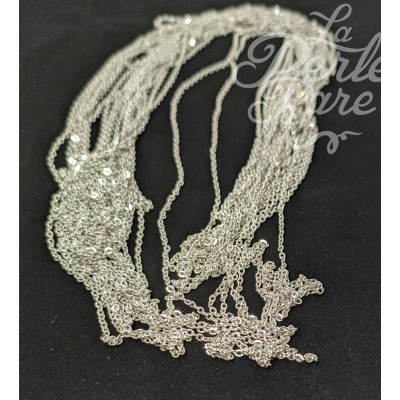 Chaîne en acier inoxydable, argentée, diamètre 1,5 mm (1 m)  