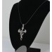 Collier  "Crâne en croix" pour Halloween  - Argent antique - 1 pièce
