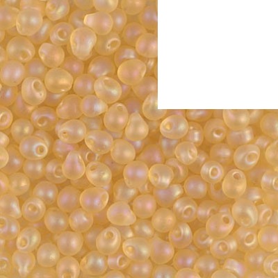 Miyuki Matte Transparent Light Topaz AB drop (3.4mm)