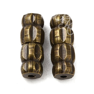 Fermoirs en laiton tube- Bronze antique (5pces)
