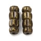 Fermoirs en laiton tube- Bronze antique (5pces)