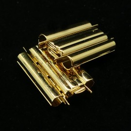 Fermoir - Glissière à clipser Beadslide plaqué or 10 x 18 mm (1 pce)