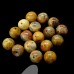 Ronde 8 - Agate folle naturelle , mélange de brun (10 pces)