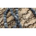 Ronde 8 - Agate naturelle efflorescente noire (10 pces)