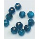 Perles d'œil de tigre naturel, taillées à facettes - (10 pces)