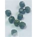 Perles de pierre de serpentine naturelle, taillées à facettes - (10pces)