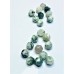 Perles d'agate d'arbre naturel, taillées à facettes - (10 pces)