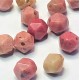 Perles de rhodonite naturelle, taillées à facettes - (10pces)