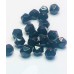 Perles d'onyx noir naturel, taillées et à facettes - (10 pces)