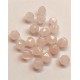 Perles de quartz rose naturel, taillées à facettes - (10 pces)