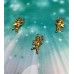 Pendentif - Acier inoxydable - Cupidon 18k plaqué or 
