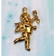 Pendentif - Acier inoxydable - Cupidon 18k plaqué or 