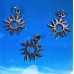 Pendentif - acier inoxydable - Eclipse solaire, couleur argent (1 pce)