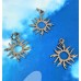 Pendentif - acier inoxydable - Eclipse solaire, couleur argent (1 pce)