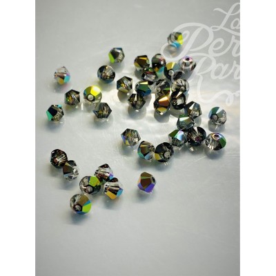 Bicone 3 - Crystal Vitrail Médium (25 pces)