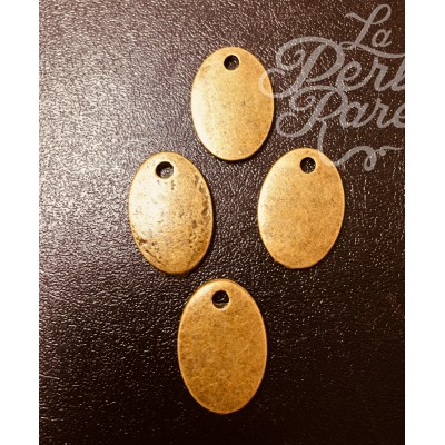 Pendentif  style tibétain - petit ovale (1 pce)