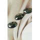 Cabochon ovale en verre facetté  (2pces)