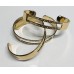 Bracelet manchette avec deux rangées de trous en plaqué Or (1 pièce)