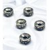 Perle de séparation de style tibétain - Argent antique (4 pces)