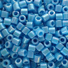 Delica 8 - Perle de verre - Bleu turquoise opaque AB (4 g)