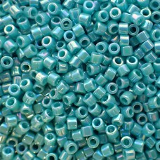 Delica10 - Perle de verre - Vert Turquoise AB Opaque (4 g)