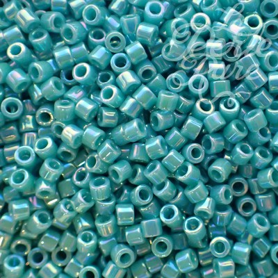 Delica10 - Perle de verre  - Vert Turquoise AB Opaque (4 g) 