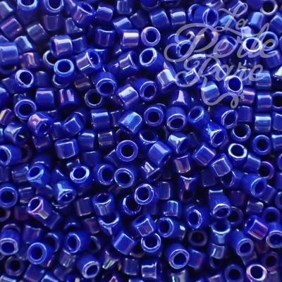 Delica10 - Perle de verre  - Bleu Cobalt opaque lustré (4 g) 