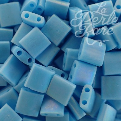 Tila - Mat Op Turquoise Blue AB ( 50 pces )