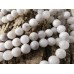 Ronde 8 - Agate naturelle fou blanc (10 pces)