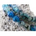 Ronde 10 - Agate Naturelle Veinée bleu acier (5 pces)