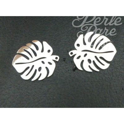 Pendentif  Feuille de Monstera (1 pce)