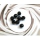 Ronde 10 - Perle en bois naturel, ronde et teintée - (10 pces)