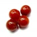 Ronde 12 - Agate naturelle teint rouge (5 pces)
