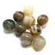 Ronde 14 - Agate naturelle botswana (3 pces)