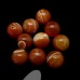 Ronde 14 - Agate naturelle sardonix orange (3 pces)