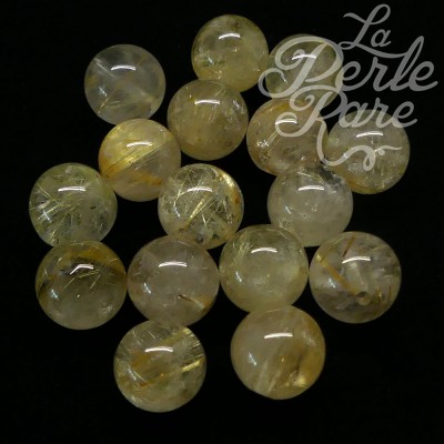 Ronde 8 - Quartz Rutile Ambré (10 pces)