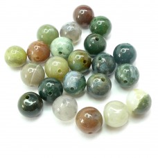 Ronde 8 - Agate naturelle Indienne (10 pces)