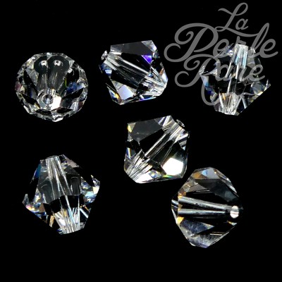 Bicone 10 - Crystal (3 pces)