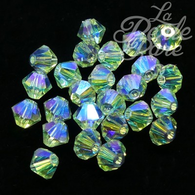 Bicone 4 - Chrysolite AB2x (25 pces)