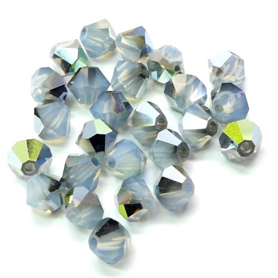 Bicone 4 - Blanc Opal Star Shine (25 pces)