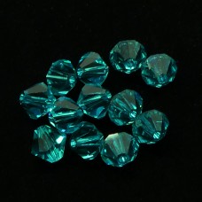 Bicone 6 - Blue Zircon (12 pces)